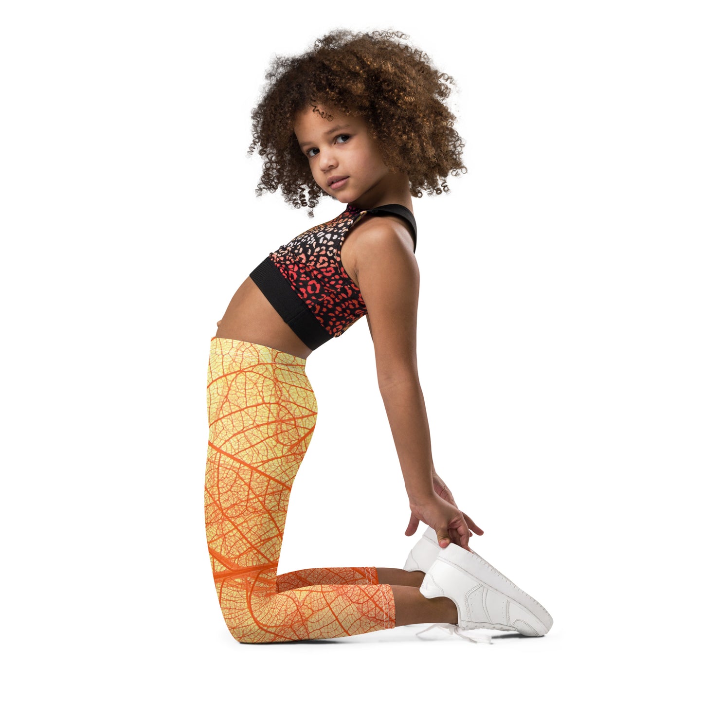 Vermilion Wisps Girl's Leggings - FLAKOUT