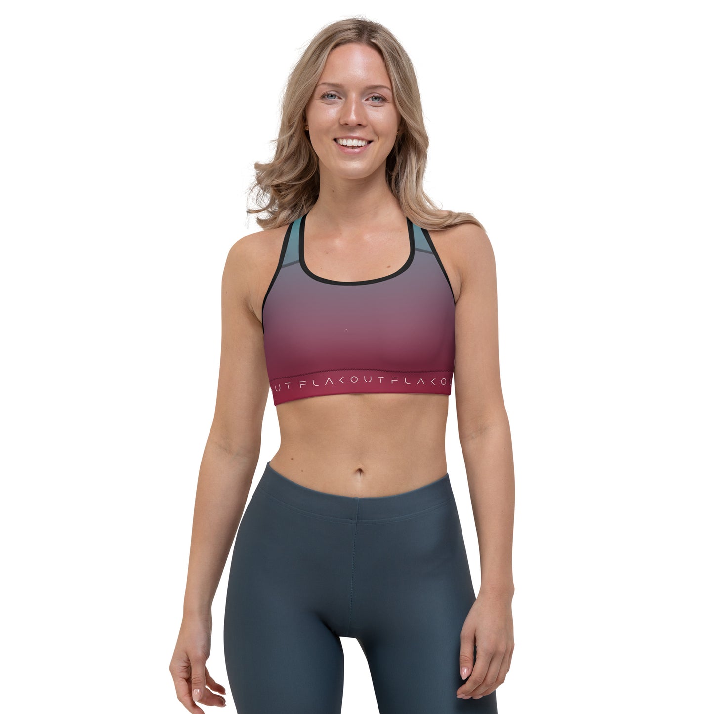 Electric Collision Women's Sports Performance Bra - FLAKOUT