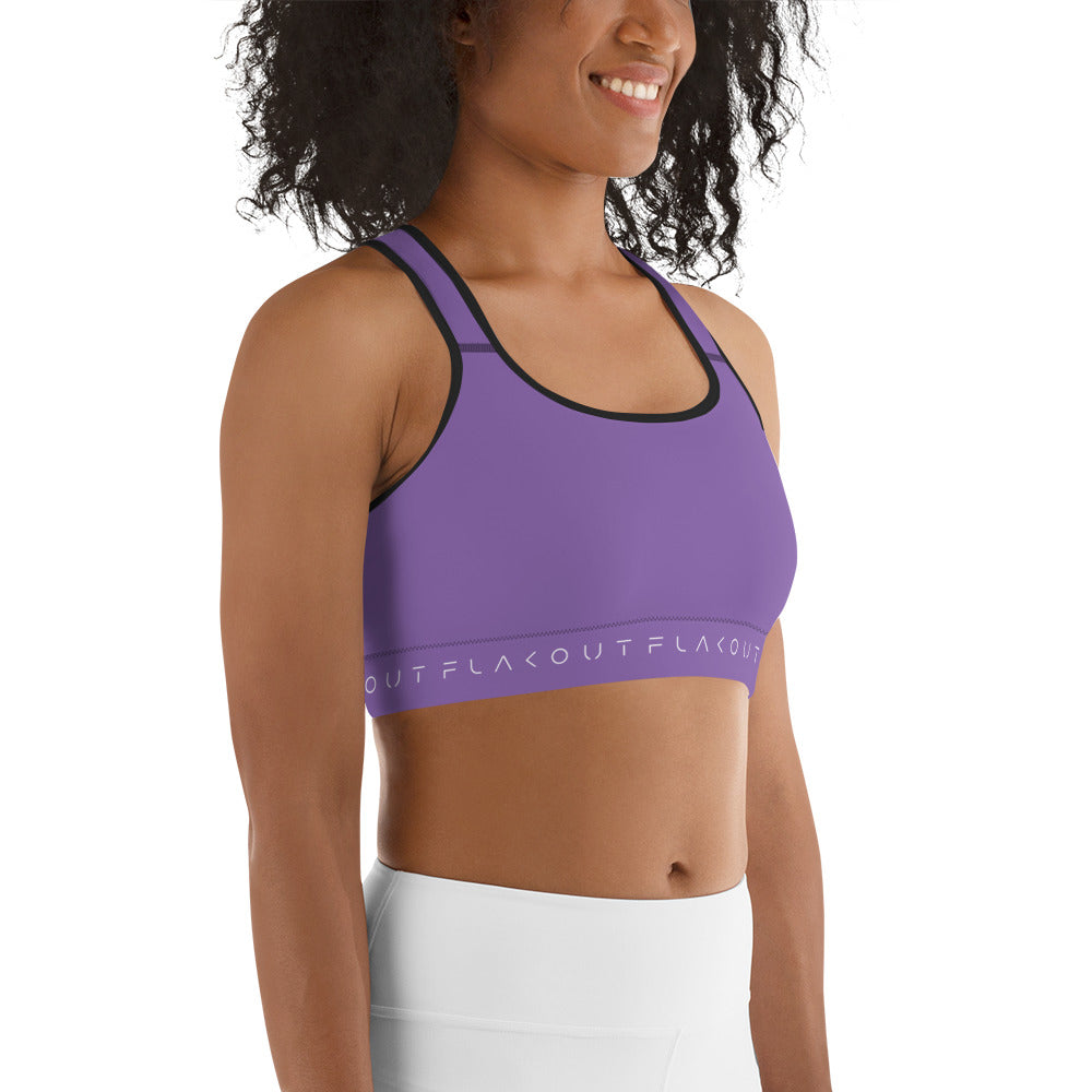 Lavender Ensemble Women's Sports Performance Bra - FLAKOUT