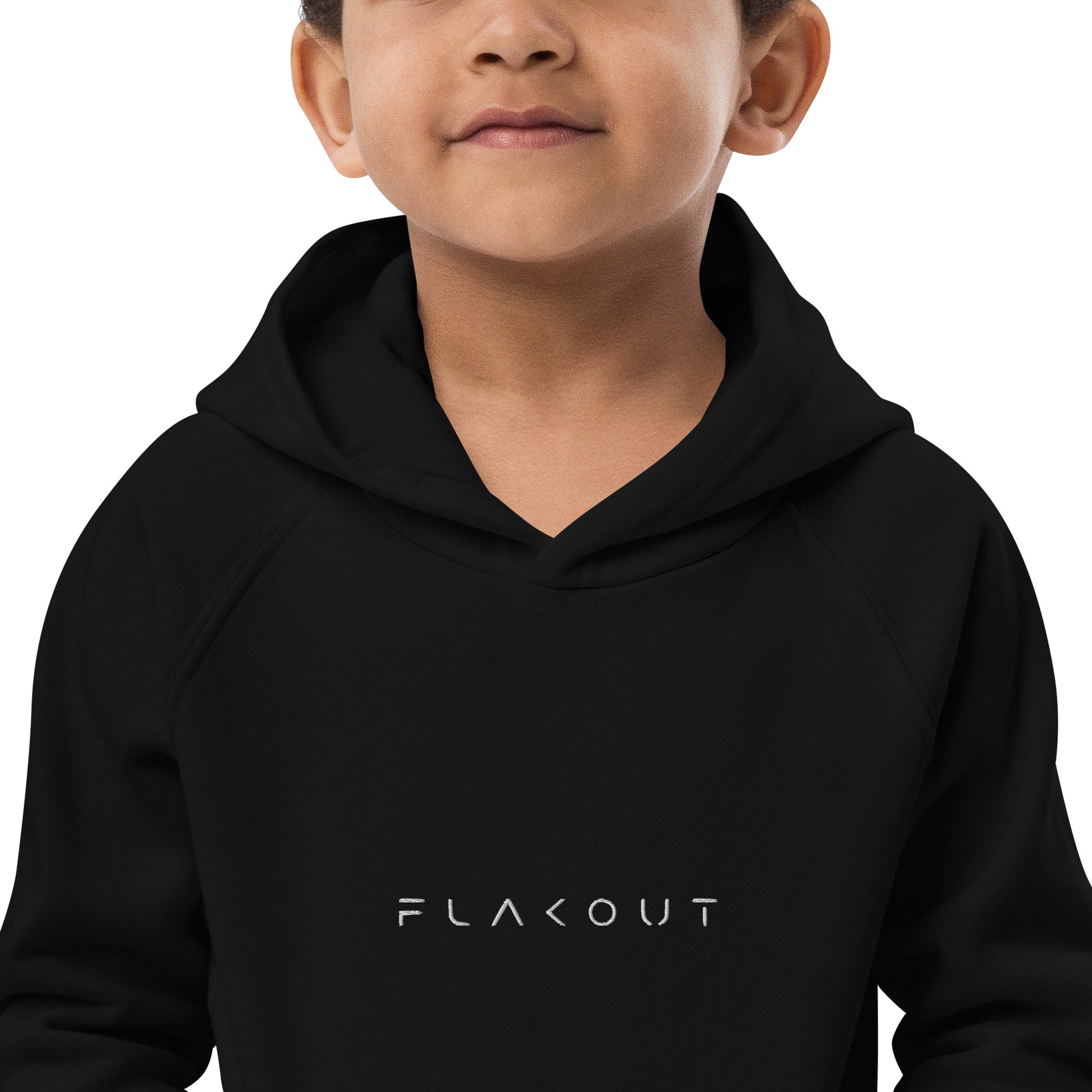 FLAKOUT Logo Embroidered Kid's Recycled Hoodie - FLAKOUT