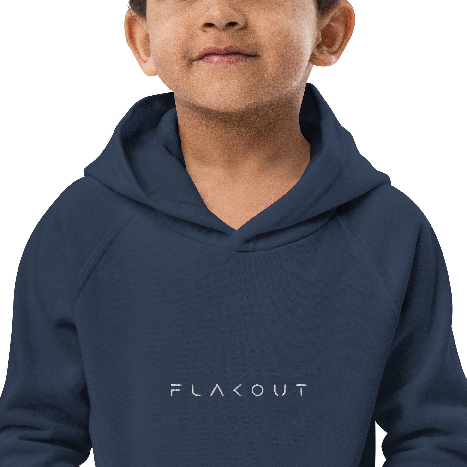 FLAKOUT Logo Embroidered Kid's Recycled Hoodie - FLAKOUT