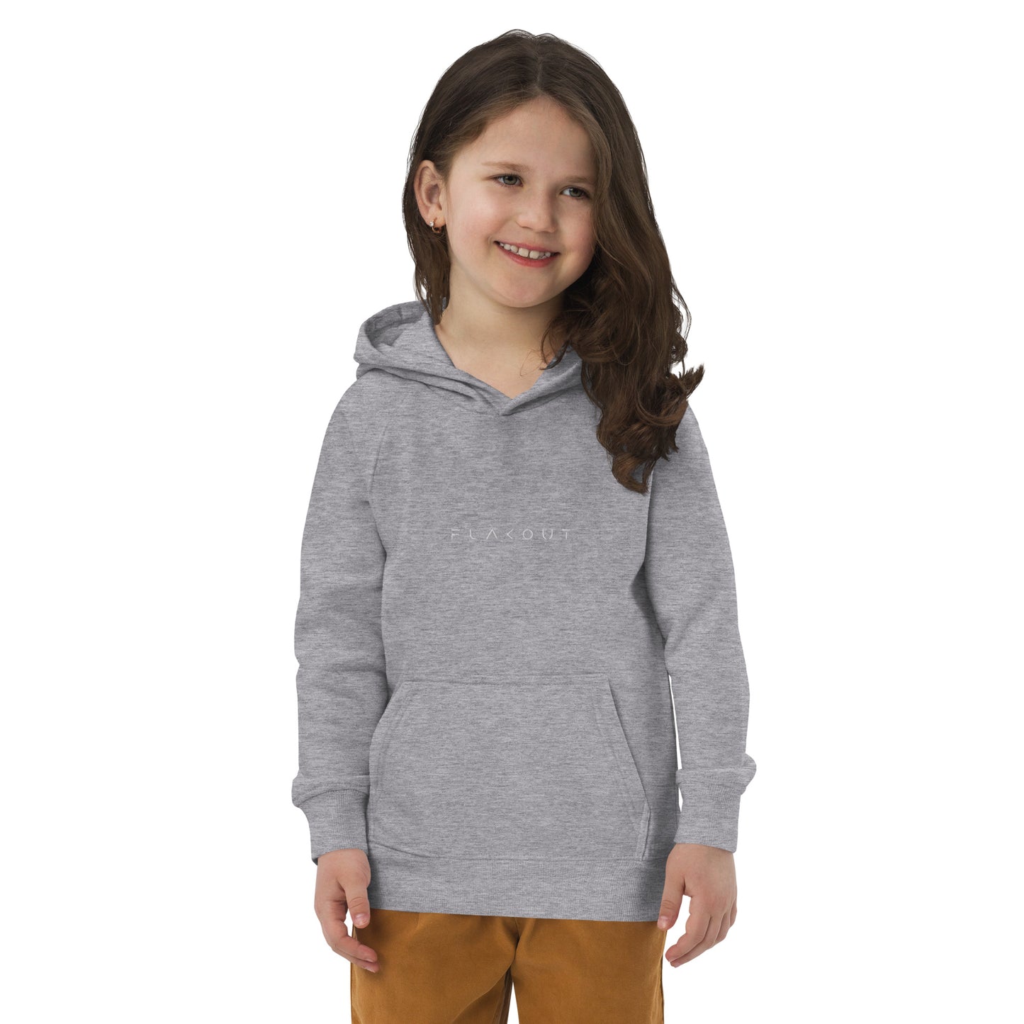 FLAKOUT Logo Embroidered Kid's Recycled Hoodie - FLAKOUT