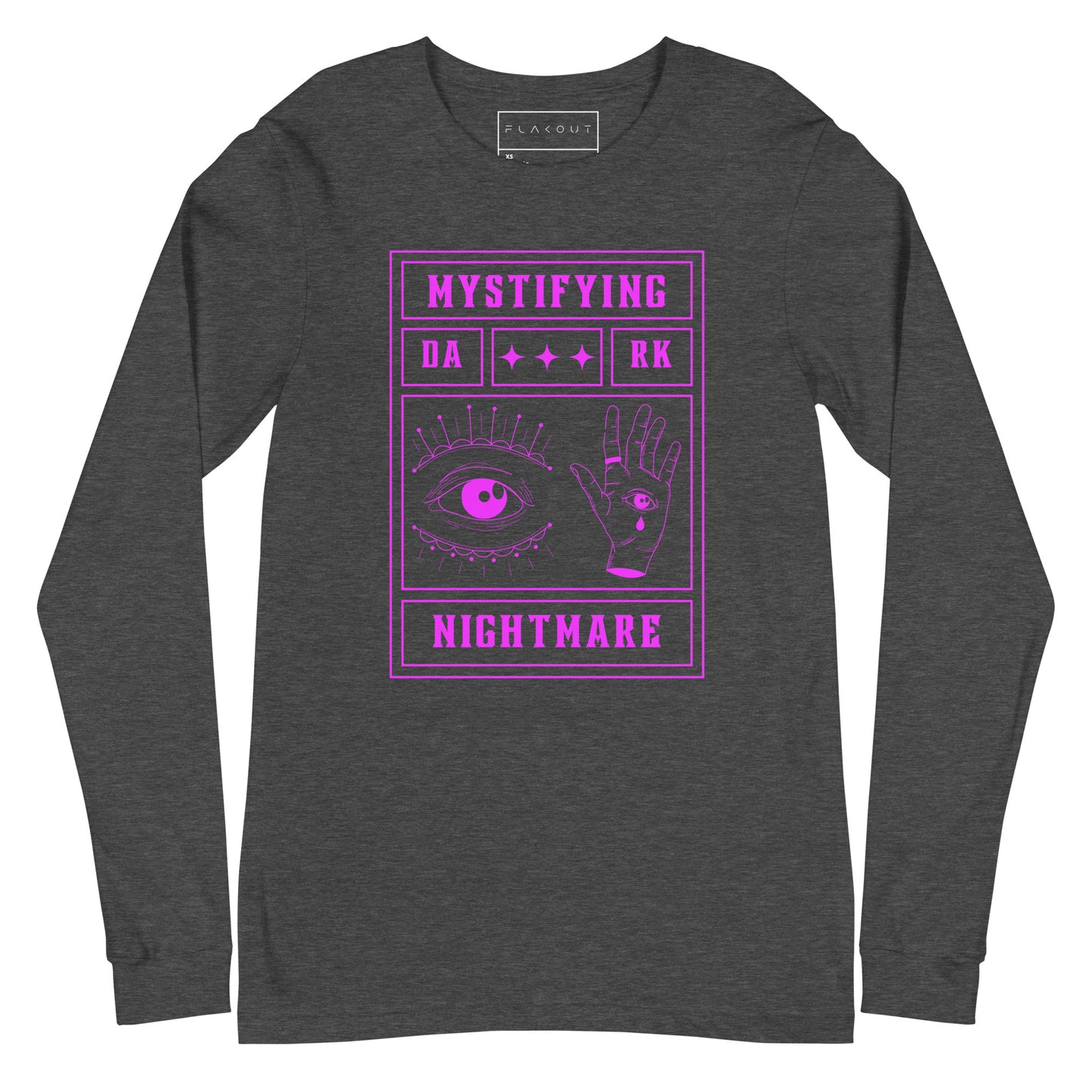 Mystifying Nightmare Shadowy Enigma Long Sleeve Tee - FLAKOUT