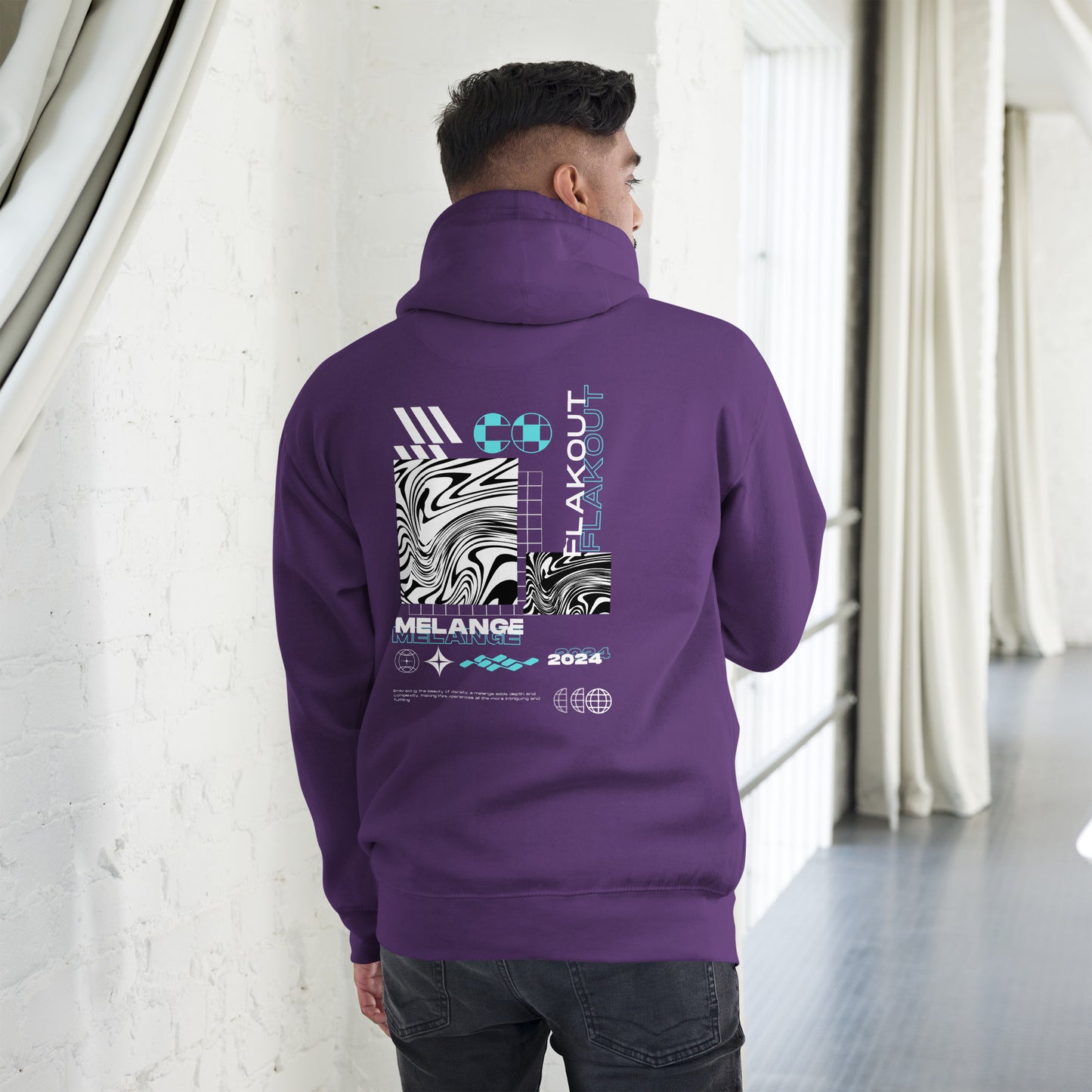 Melange Unisex Hoodie - FLAKOUT