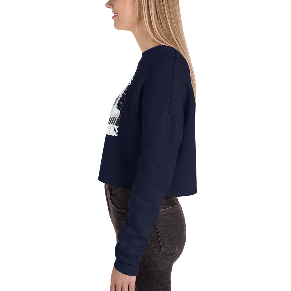 Limerence Women's Crop Sweatshirt - Navy - FLAKOUT