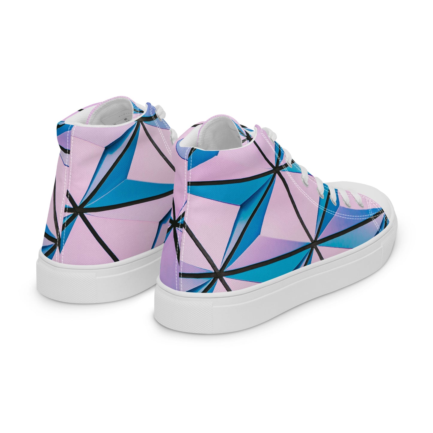 Lineage Of Angles Women's High Top Canvas Shoes - FLAKOUT