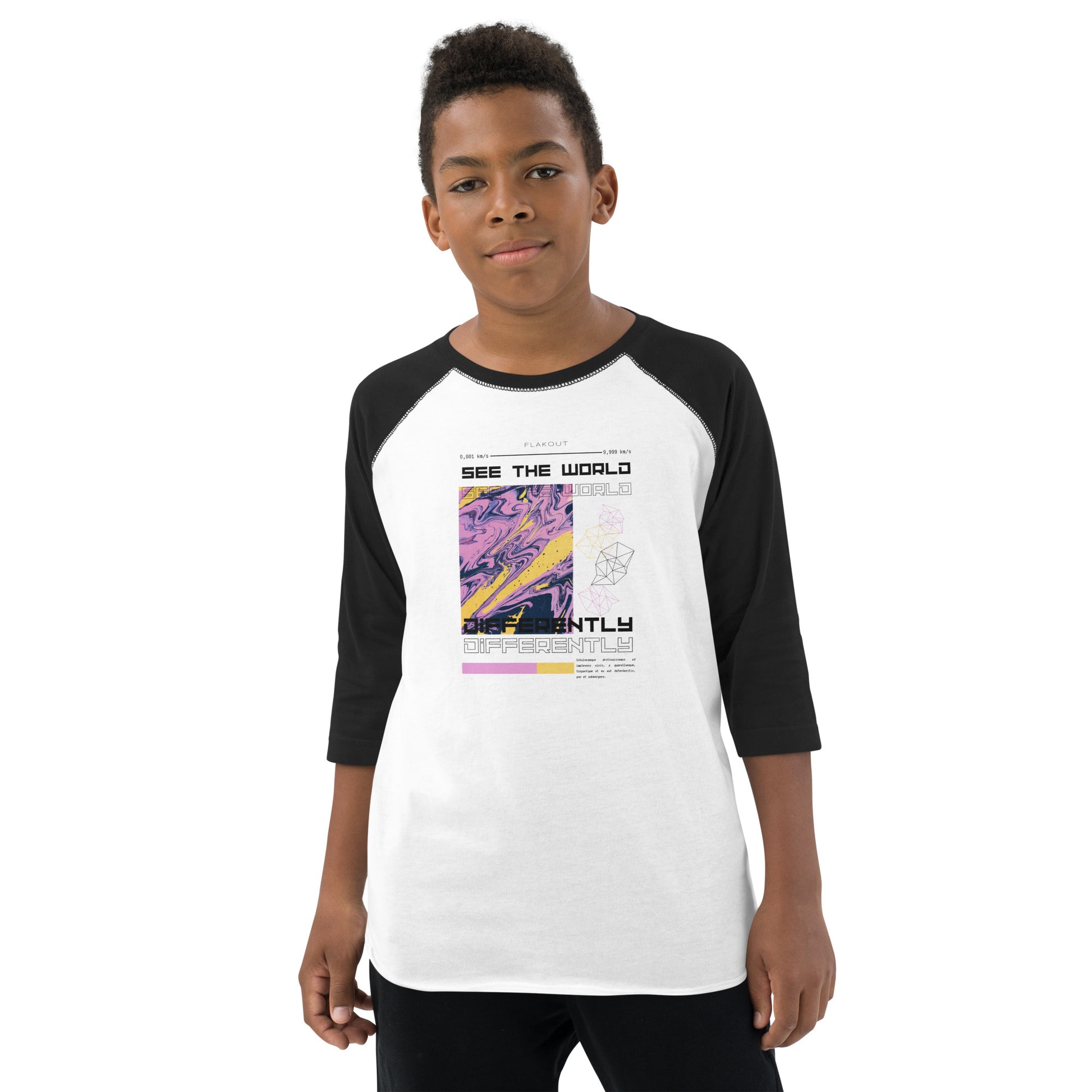 Divergent Horizon See The World Differently Kid's Long Sleeve Shirt - FLAKOUT